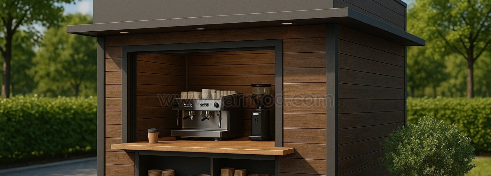 Portable Coffee Shop Kiosk