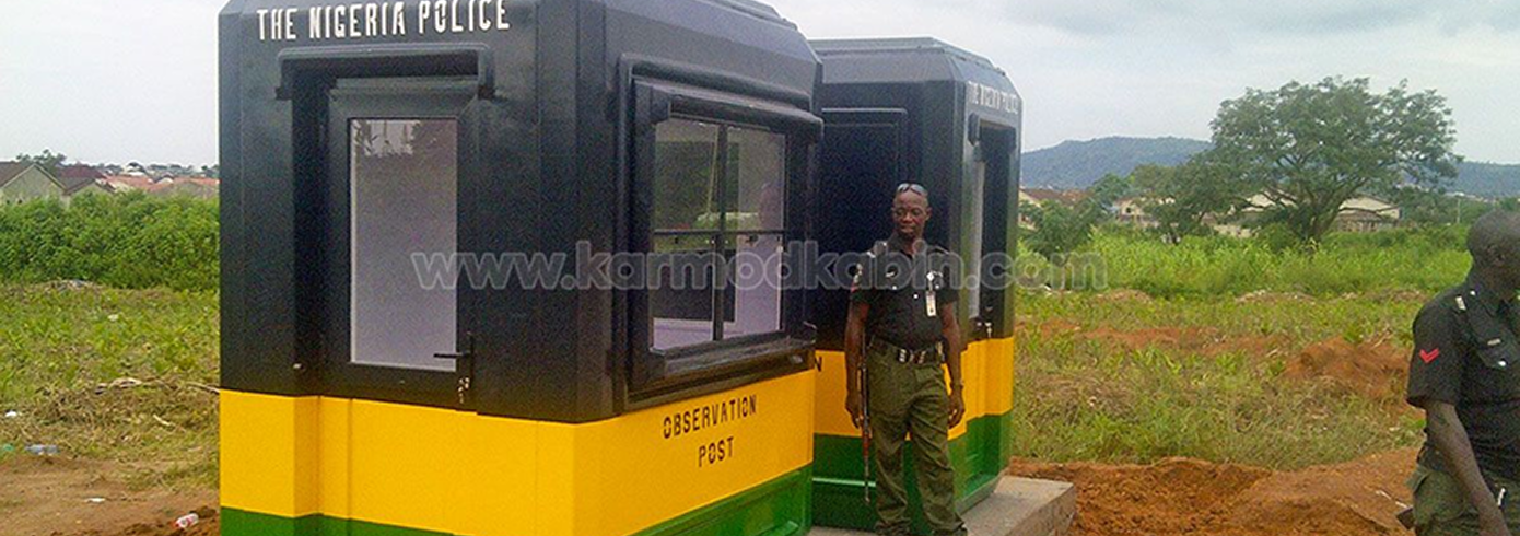 Karmod security cabin for Nigeria Police