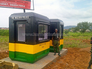 Karmod security cabin for Nigeria Police